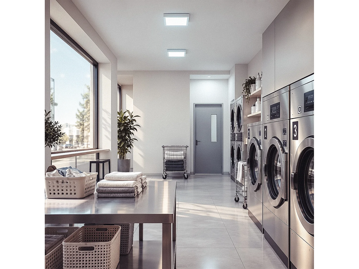 Plafoniera LED Quadrata 24W 301x301 mm 6000K Bianco Freddo