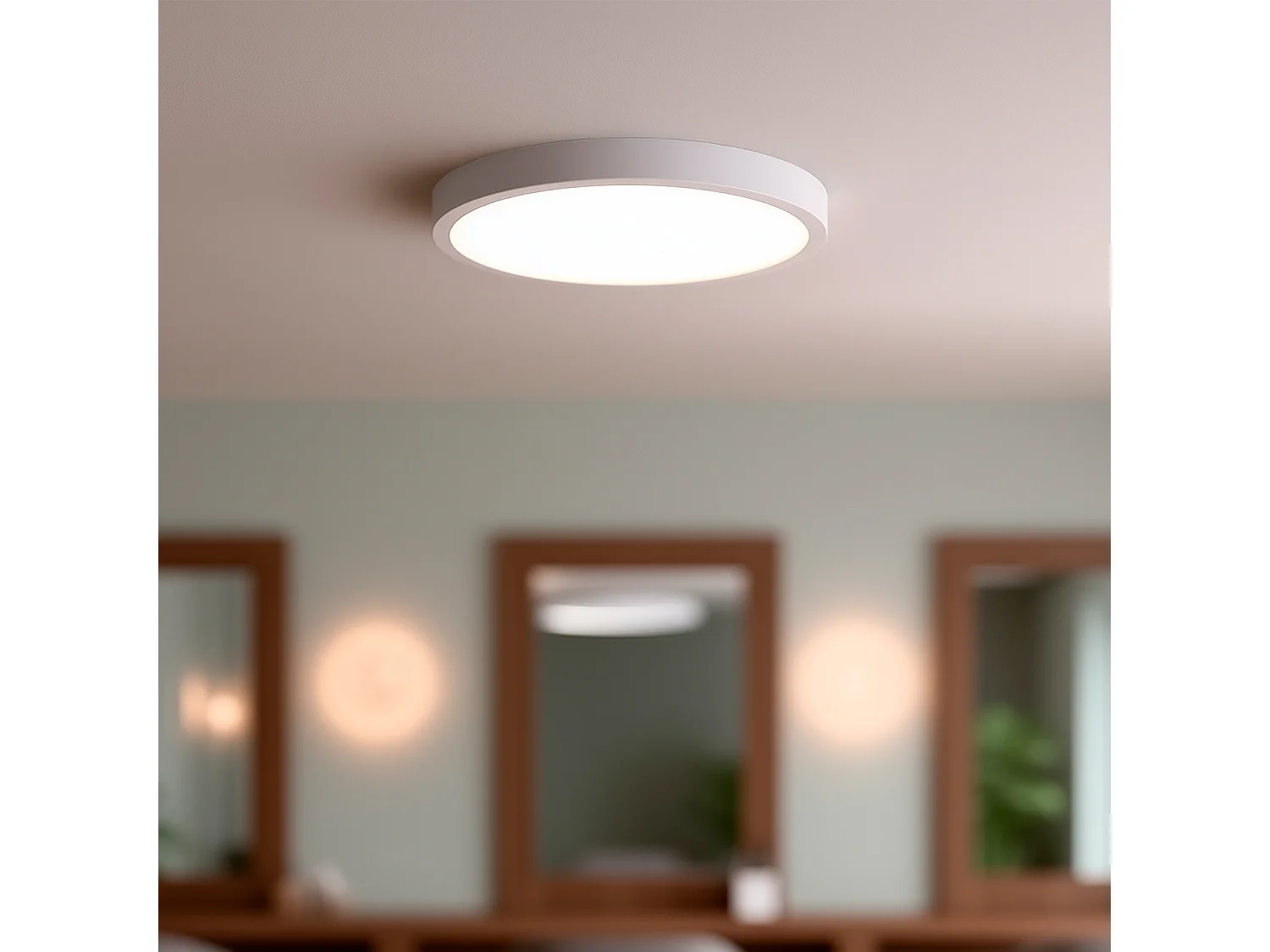 Plafonnier LED Rond 24W Extra-Plat CCT Sélectionnable Ø280 mm Sélectionnable (chaud-neutre-froid)