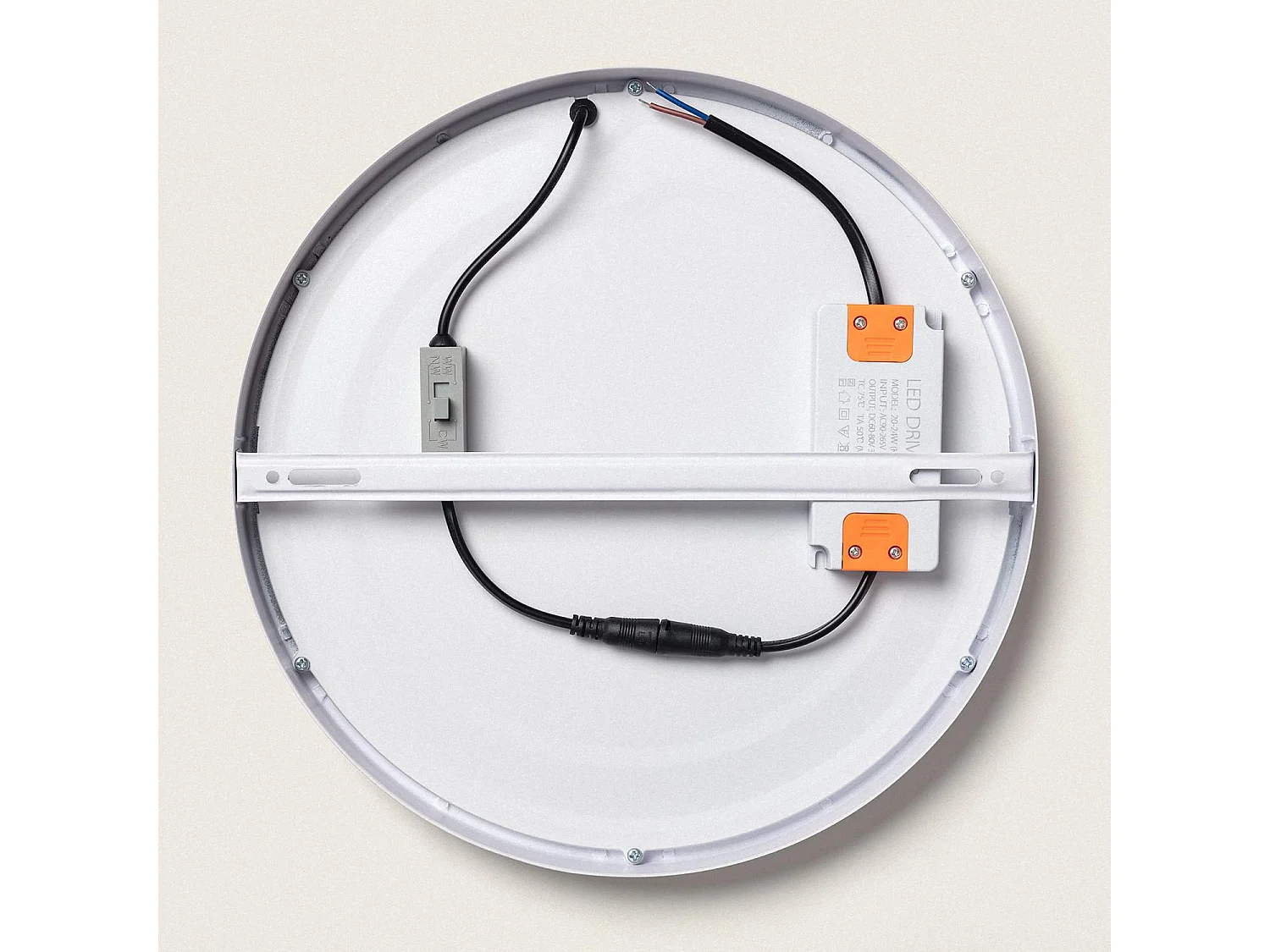 Plafoniera LED 24W Circolare Superslim CCT Selezionabile Ø300mm Selezionabile (Caldo-Naturale-Freddo)