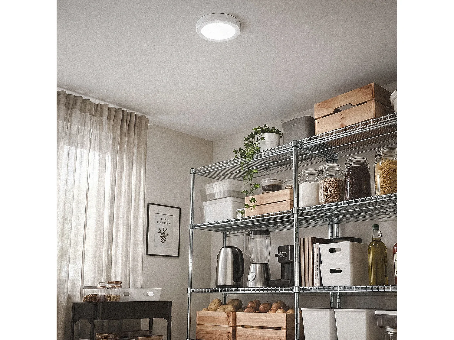 Plafón LED 18W Circular Ø225 mm 3000K Blanco Cálido