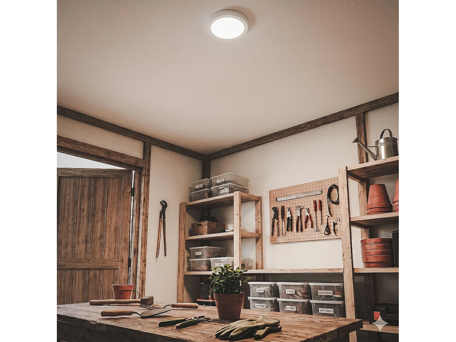 Plafón LED 18W Circular Ø225 mm 3000K Blanco Cálido