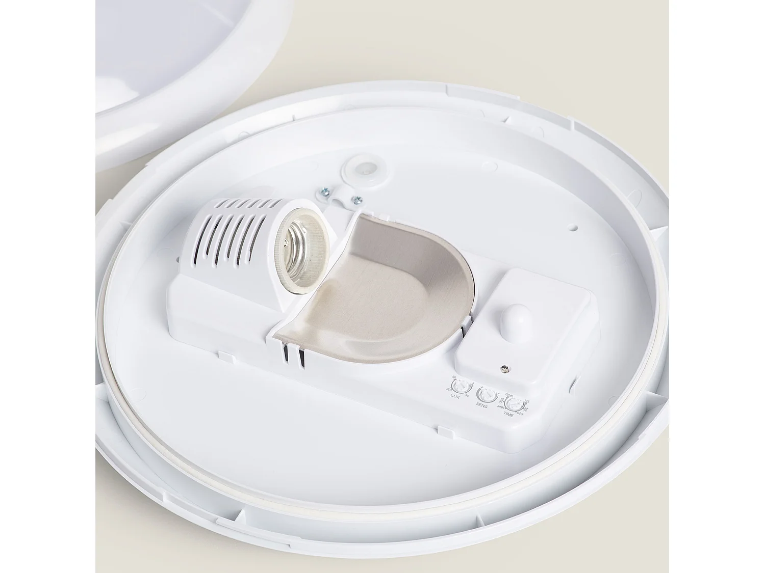 Plafonnier E27 avec Détecteur de Mouvement Radar Ø300 mm