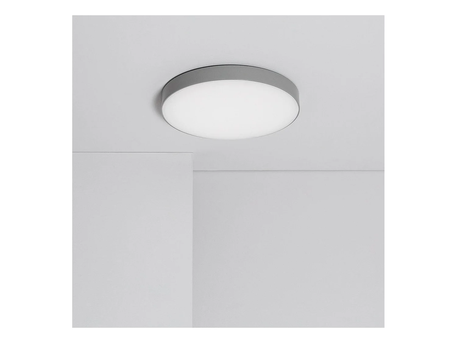 Plafoniera LED 18W Circolare Ø180mm Regolabile Nero