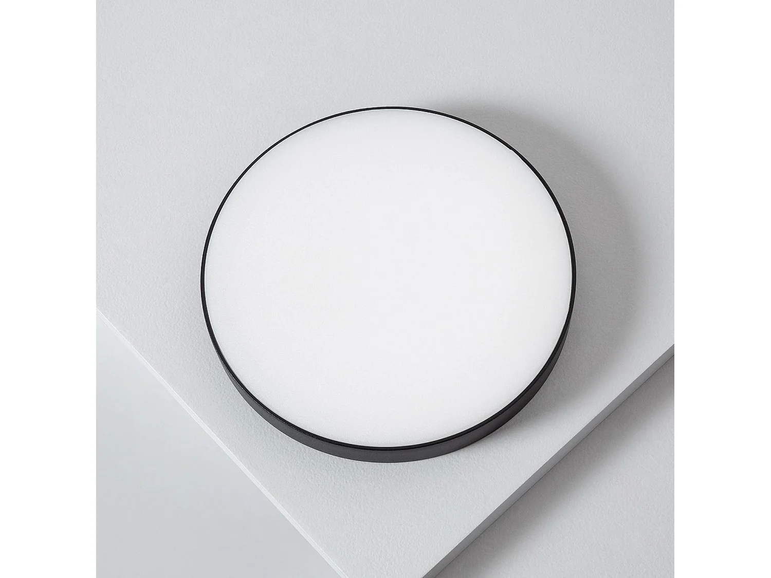 Plafonnier LED Rond 18W Dimmable Ø180 mm Noir