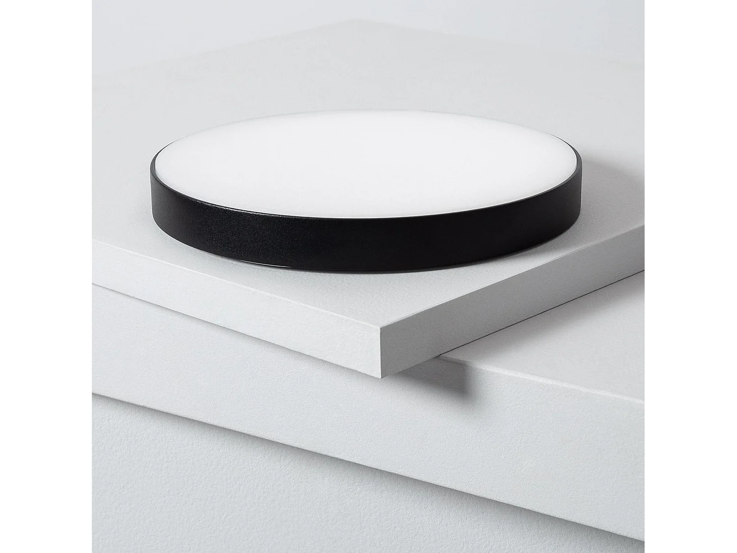 Plafonnier LED Rond 18W Dimmable Ø180 mm Noir