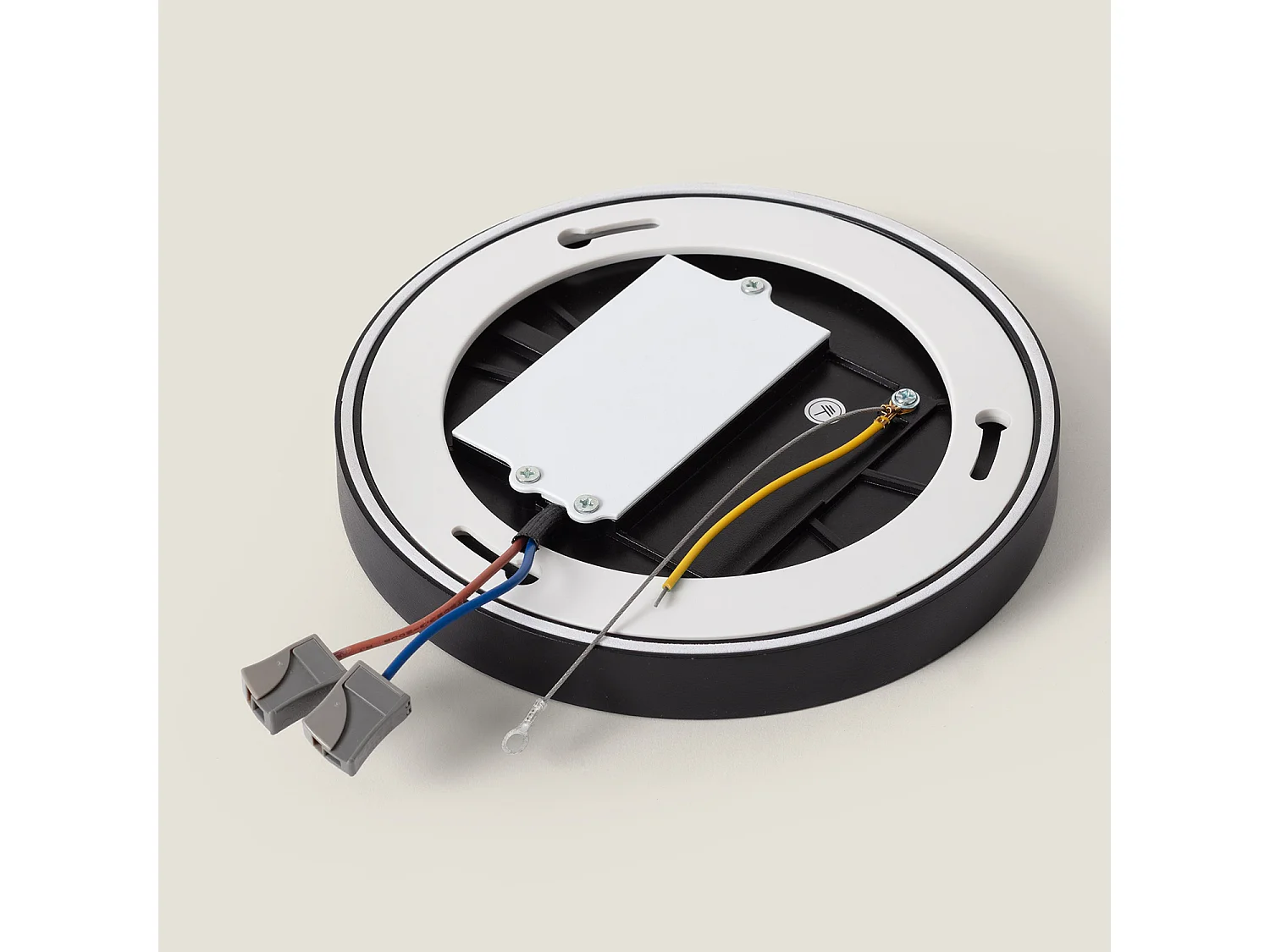 Plafón LED 18W Circular Ø180 mm Regulable Negro