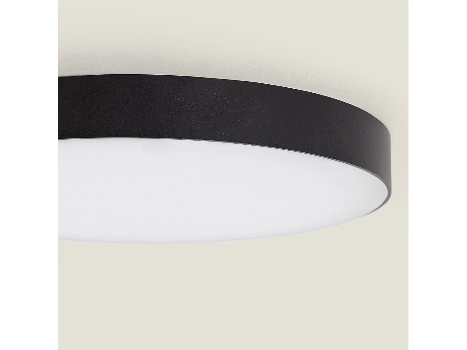 Plafón LED 18W Circular Ø180 mm Regulable Negro