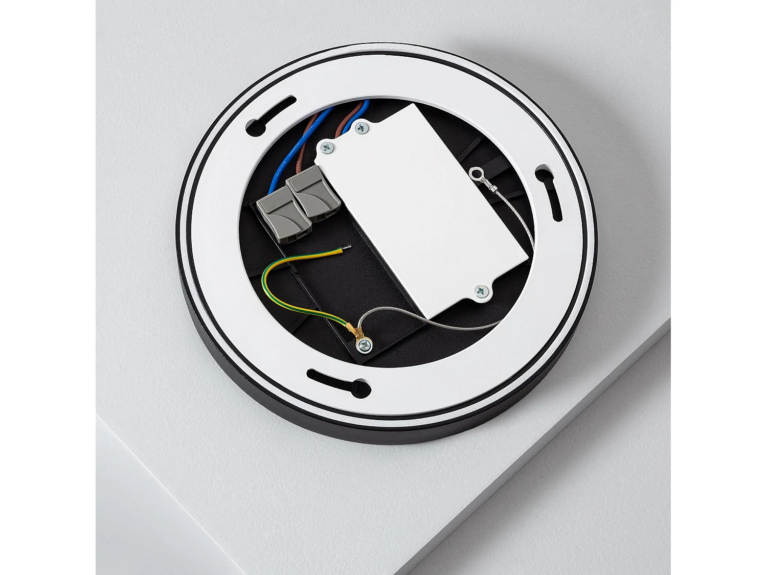 Plafón LED 18W Circular Ø180 mm Regulable Negro