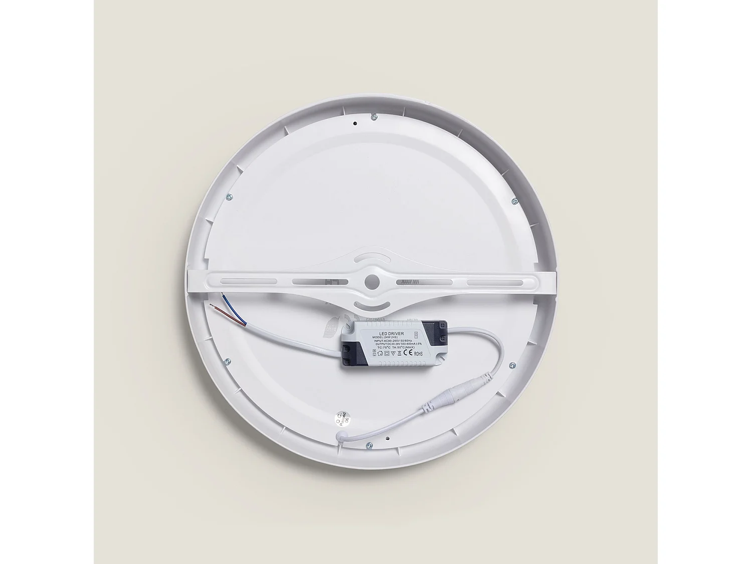 Plafón LED 24W Circular Metal Ø300 mm Design White 2900K - 3200K Blanco Cálido