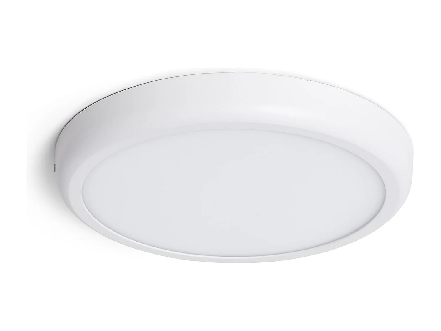 Plafonnier LED Rond Métal 24W Design White Ø300mm 2900K - 3200K Blanc chaud