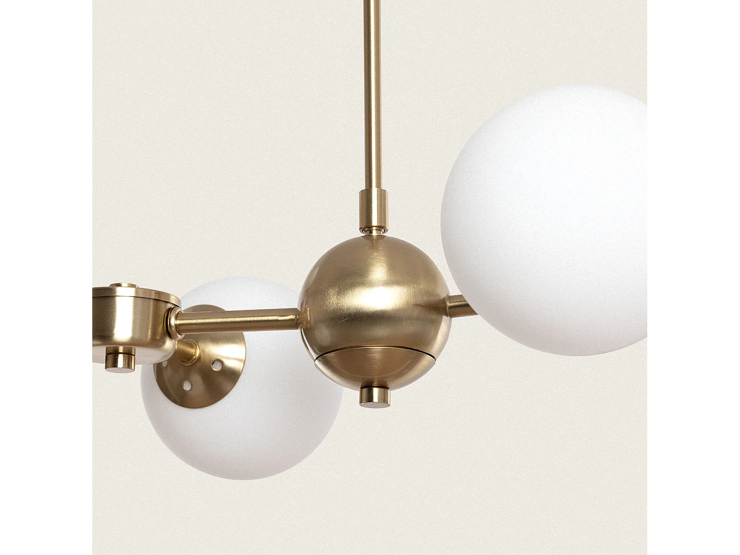 Lámpara de Techo Metal y Cristal Moonlight Brass Large 10 Focos Dorado