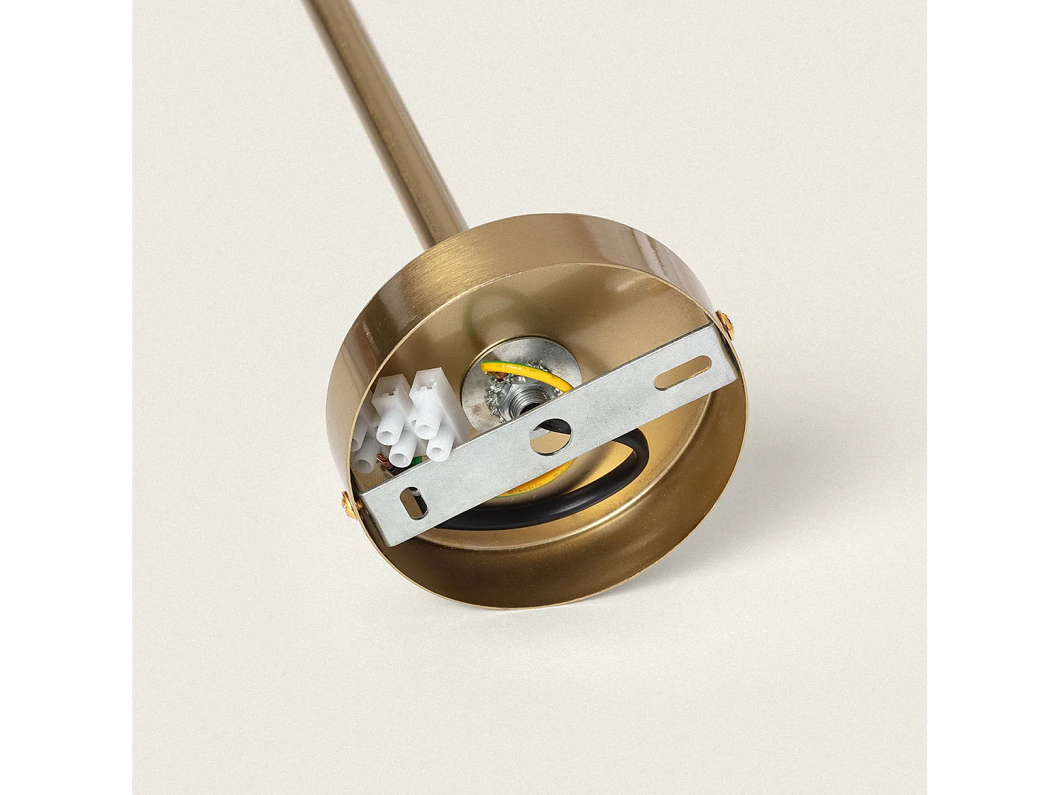 Plafonnier Métal et Verre Moonlight Brass Large 10 Spots Doré