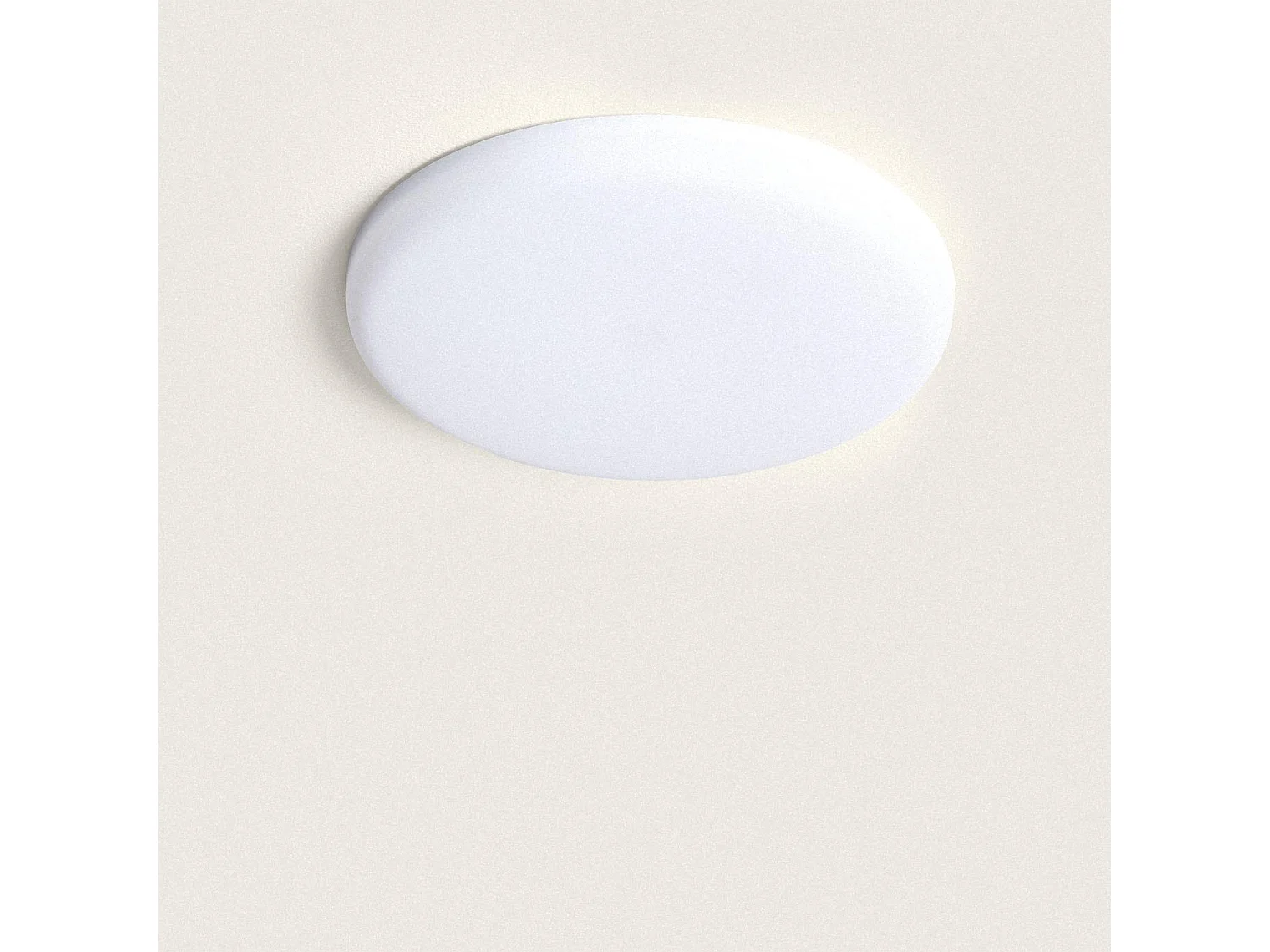 Placa LED 18W Circular Slim Surface Corte Ajustable Ø50-190 mm con Caja Conexiones 2700K Blanco Cálido