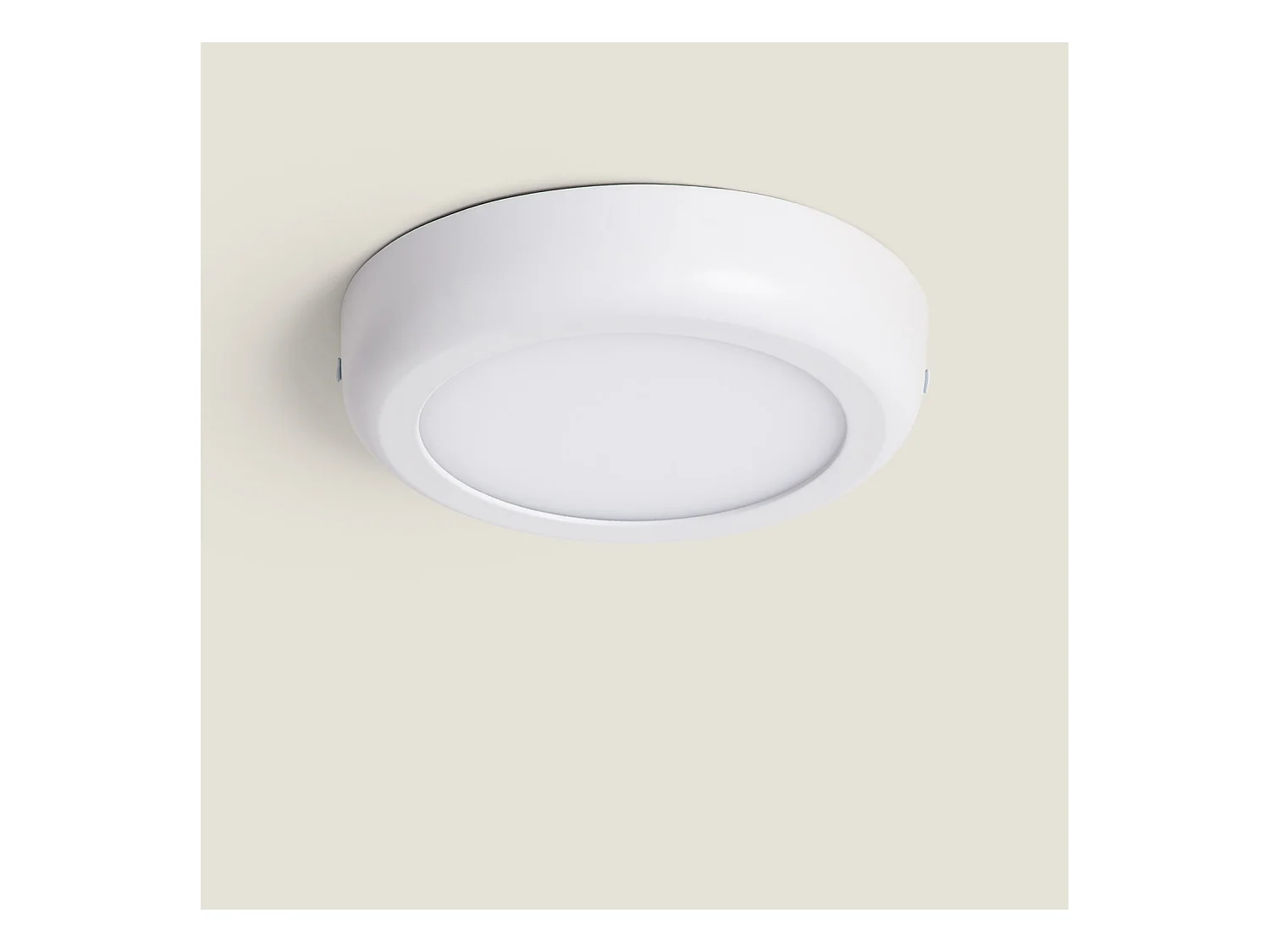 Plafón LED 12W Circular Metal Ø180 mm Design White 3000K Blanco Cálido