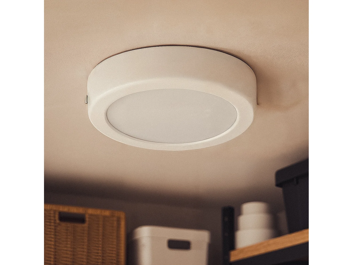 Plafón LED 12W Circular Metal Ø180 mm Design White 3000K Blanco Cálido