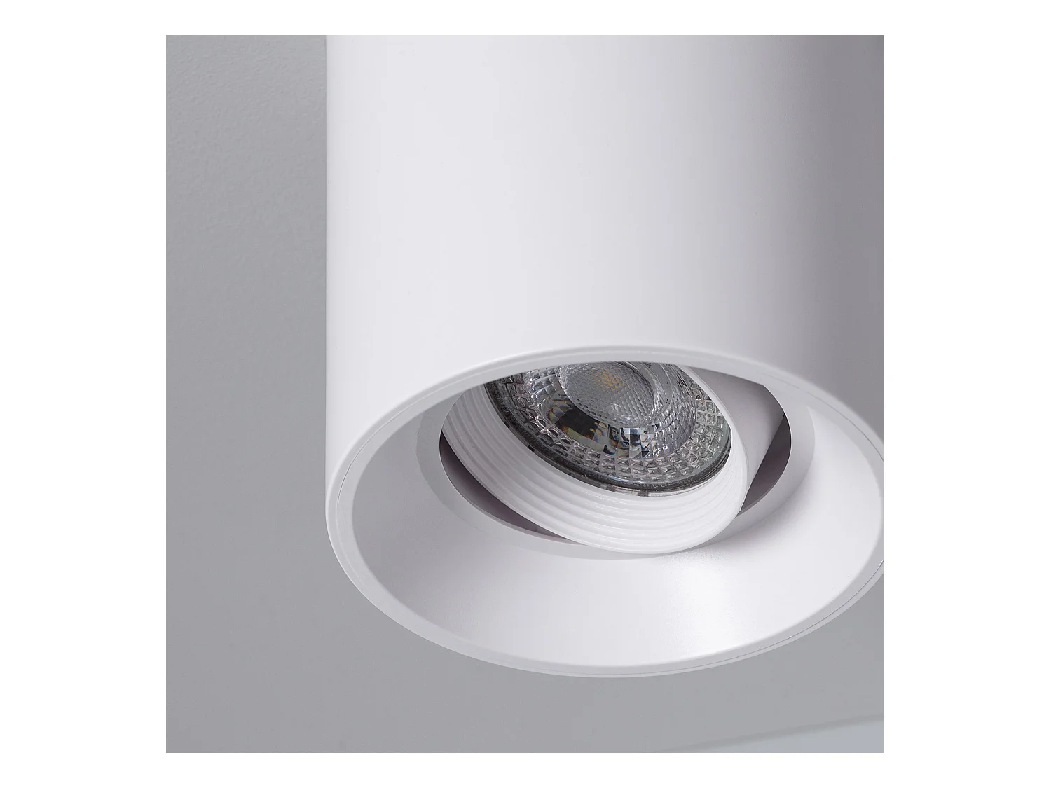 Plafonnier Space Blanc avec Ampoule GU10  2700K Blanc chaud