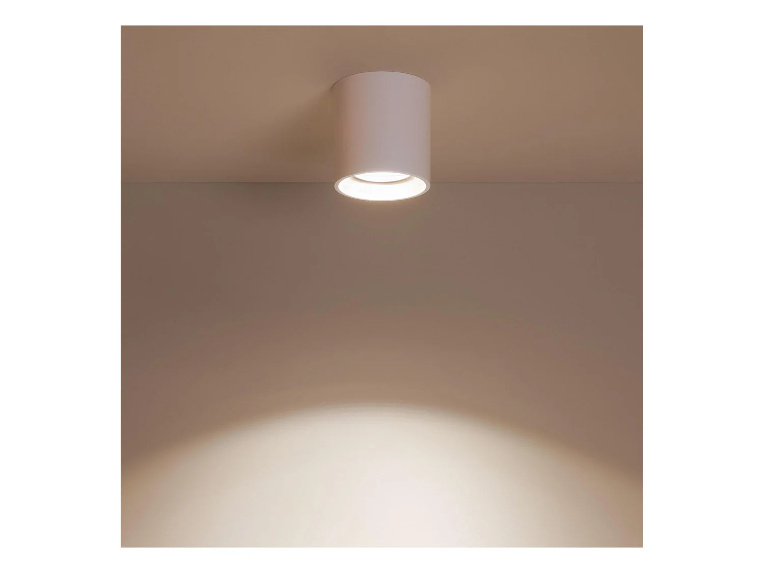 Plafonnier Space Blanc avec Ampoule GU10  2700K Blanc chaud