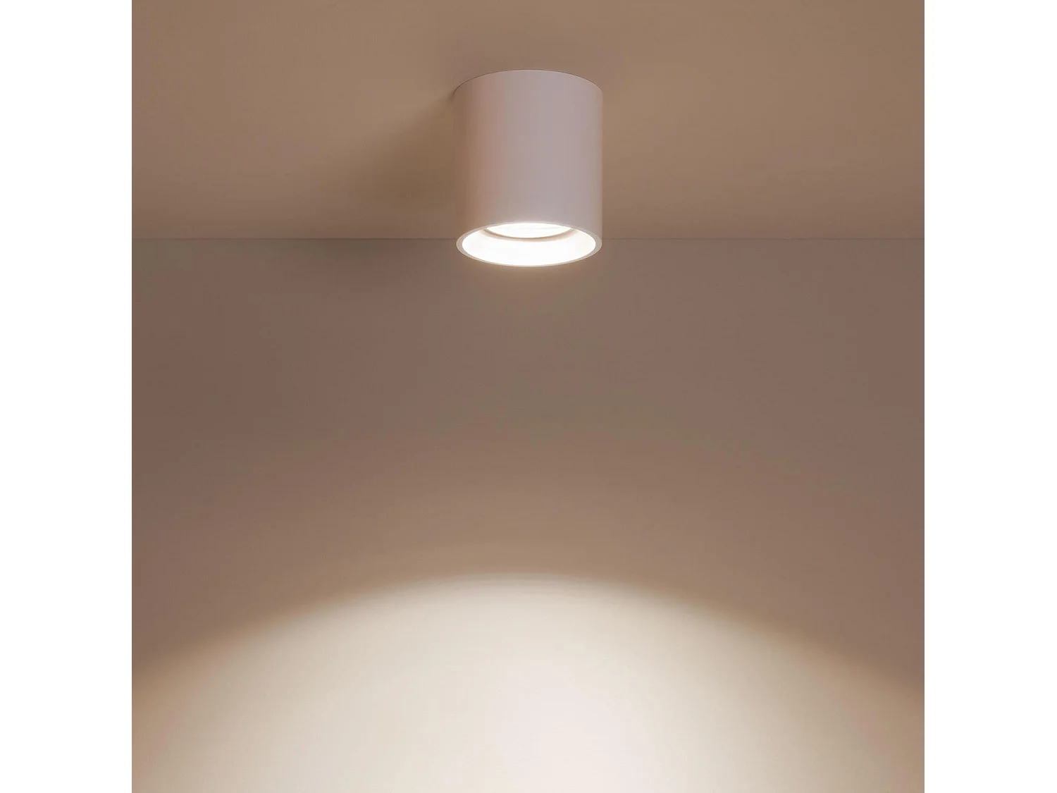 Applique da Soffitto Bianco con Lampadina GU10 Space 2700K Bianco Caldo