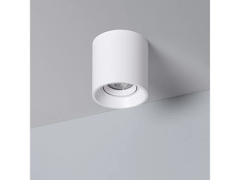 Applique da Soffitto Bianco con Lampadina GU10 Space 2700K Bianco Caldo