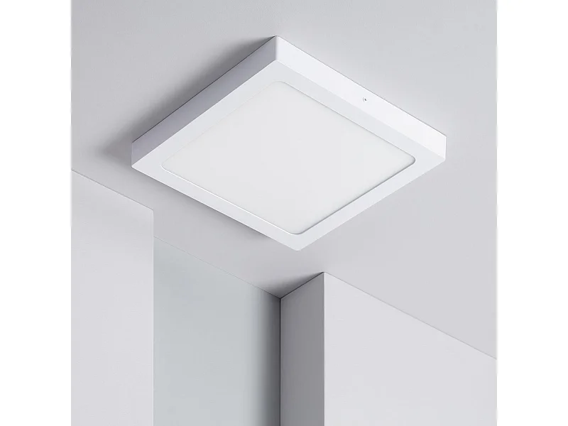 Plafonnier LED Carré 24W 301x301 mm 3000K Blanc chaud