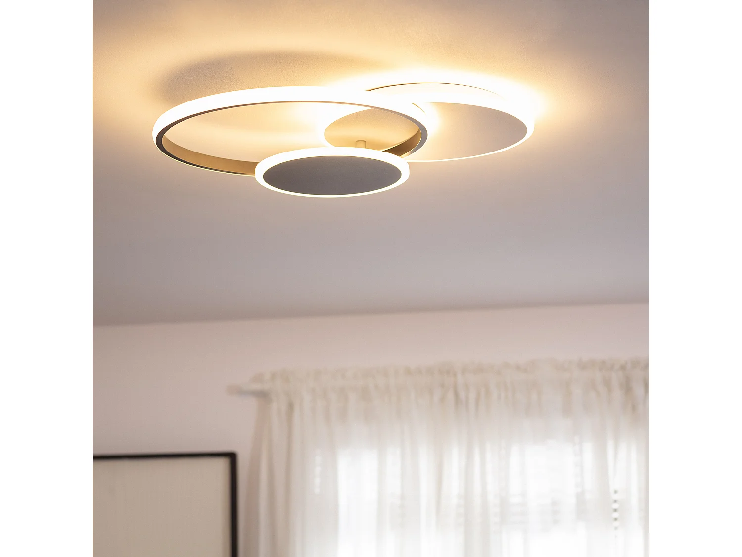 Plafonnier LED Métal 27W Mini Eklips Berno  4000K Blanc neutre