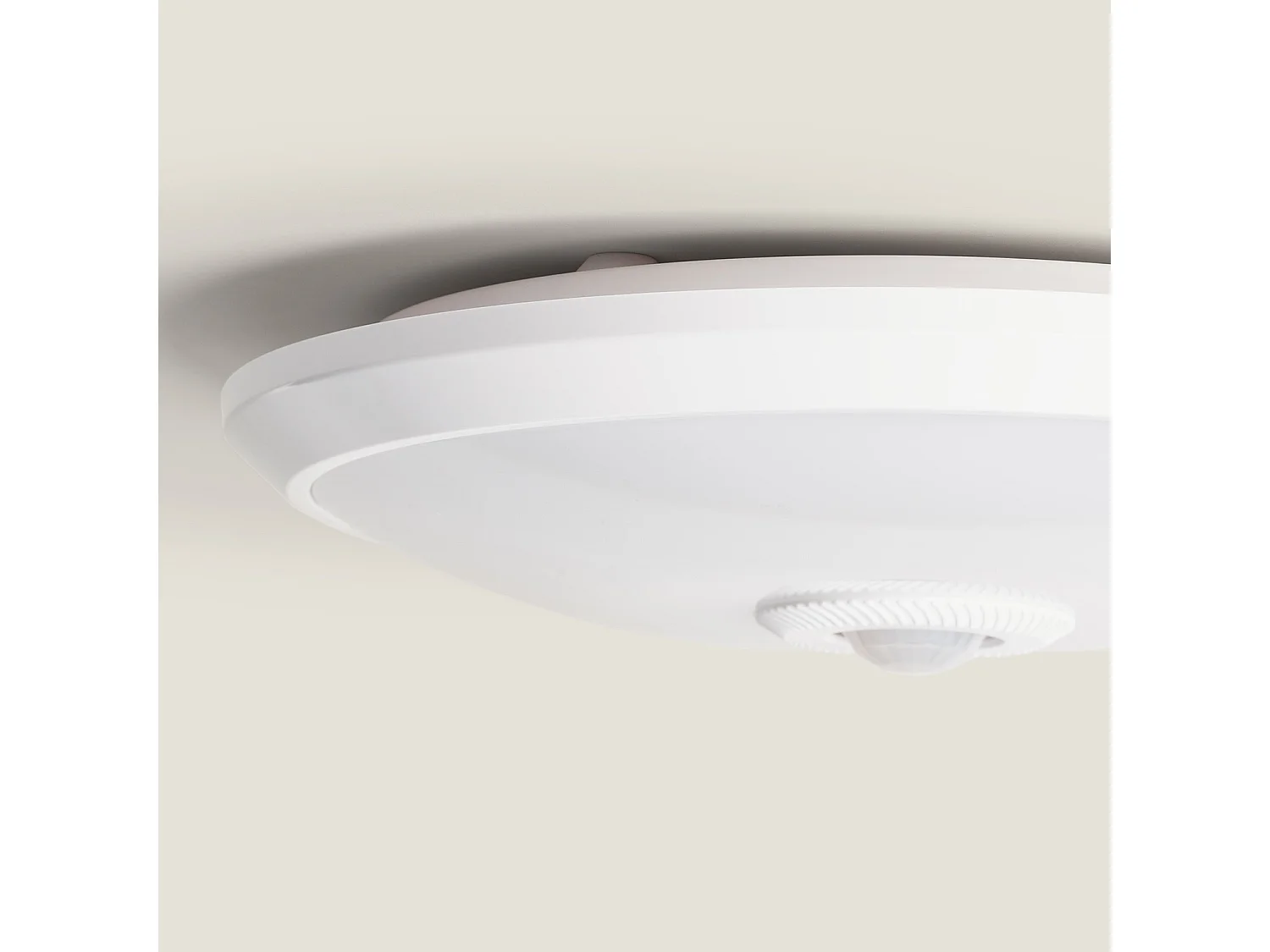 Plafonnier LED 15W avec Détecteur de Mouvement PIR et Crépusculaire 3000K Blanc chaud