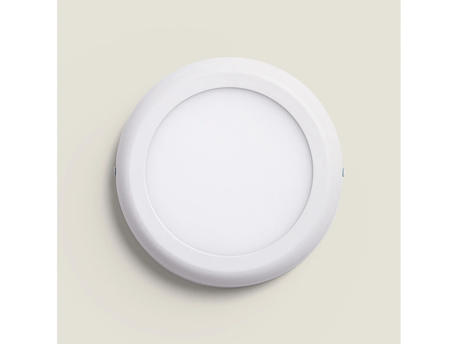 Plafoniera LED 12W Circolare Metallo Ø170 mm Design Bianco 6000K Bianco Freddo