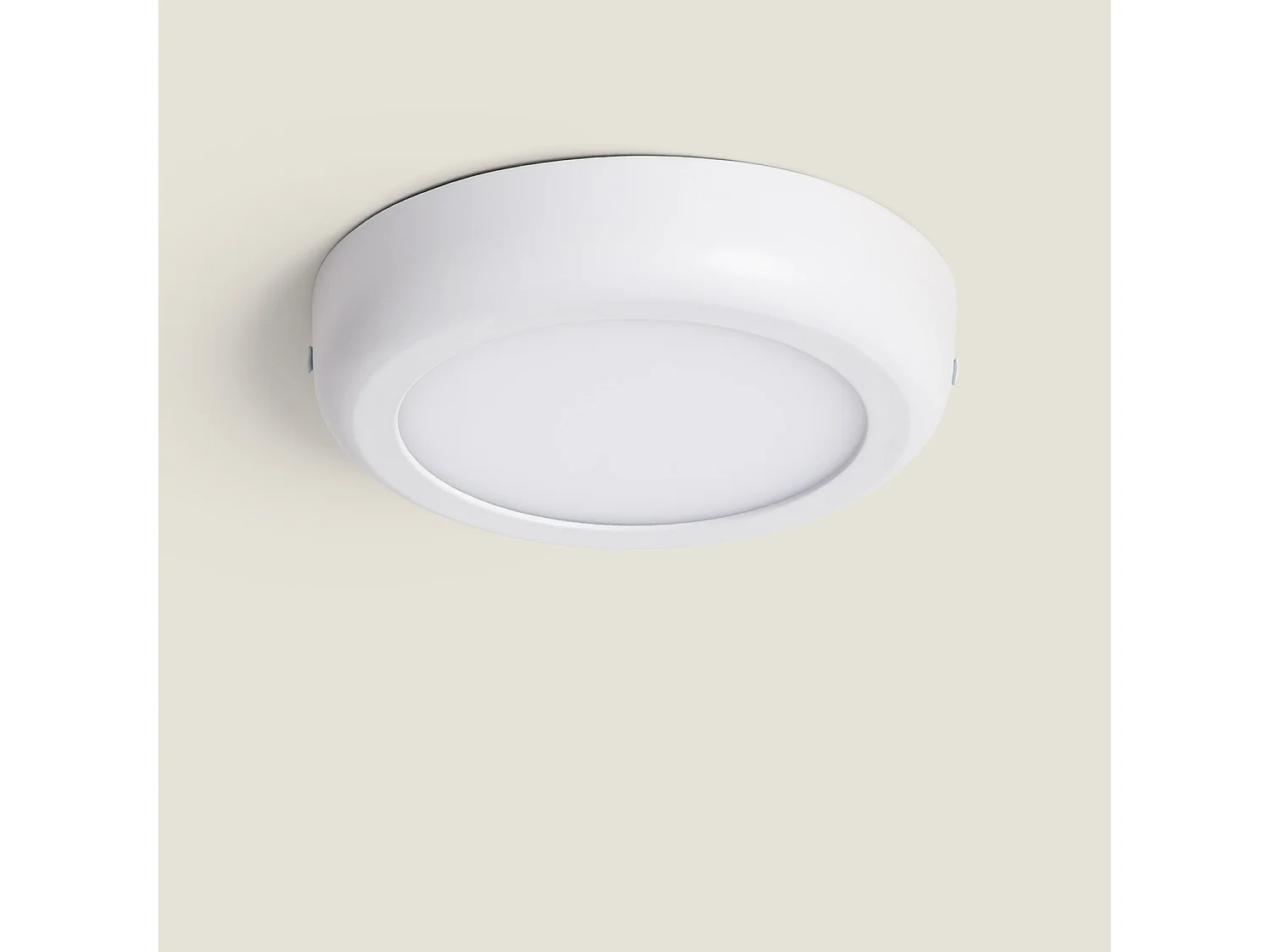 Plafonnier LED Rond 12W Métal Design White Ø180mm  6000K Blanc froid