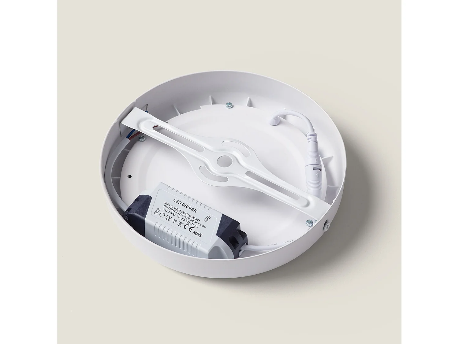 Plafón LED 12W Circular Metal Ø180 mm Design White 6000K Blanco Frío
