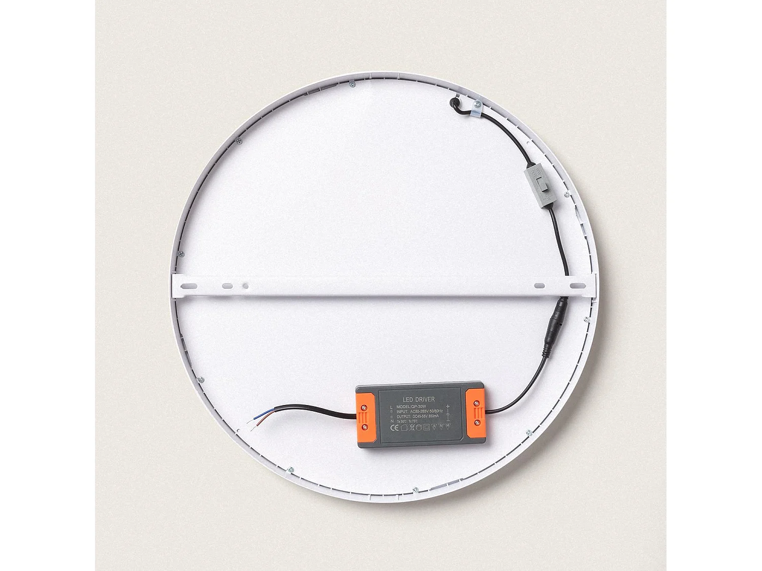 Plafonnier LED Rond 30W Extra-Plat CCT Sélectionnable Ø400 mm Sélectionnable (chaud-neutre-froid)