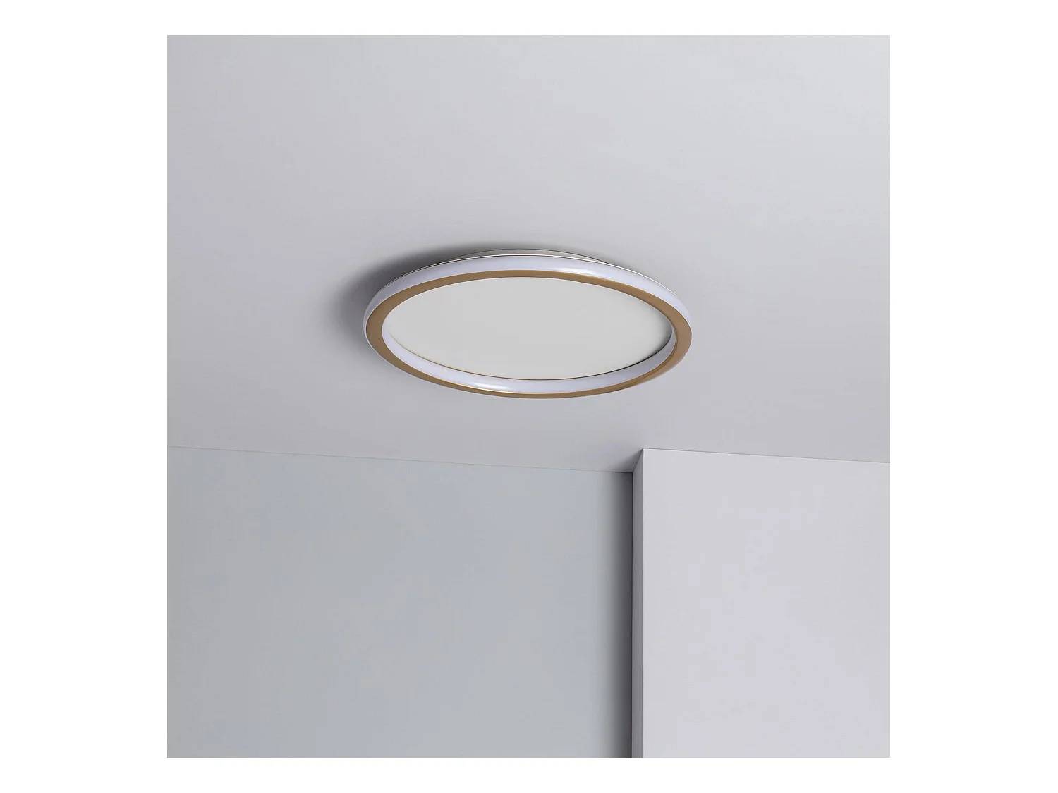Plafonnier LED Rond Métal CCT Sélectionnable Allharo 24W Ø410 mm Sélectionnable (chaud-neutre-froid)