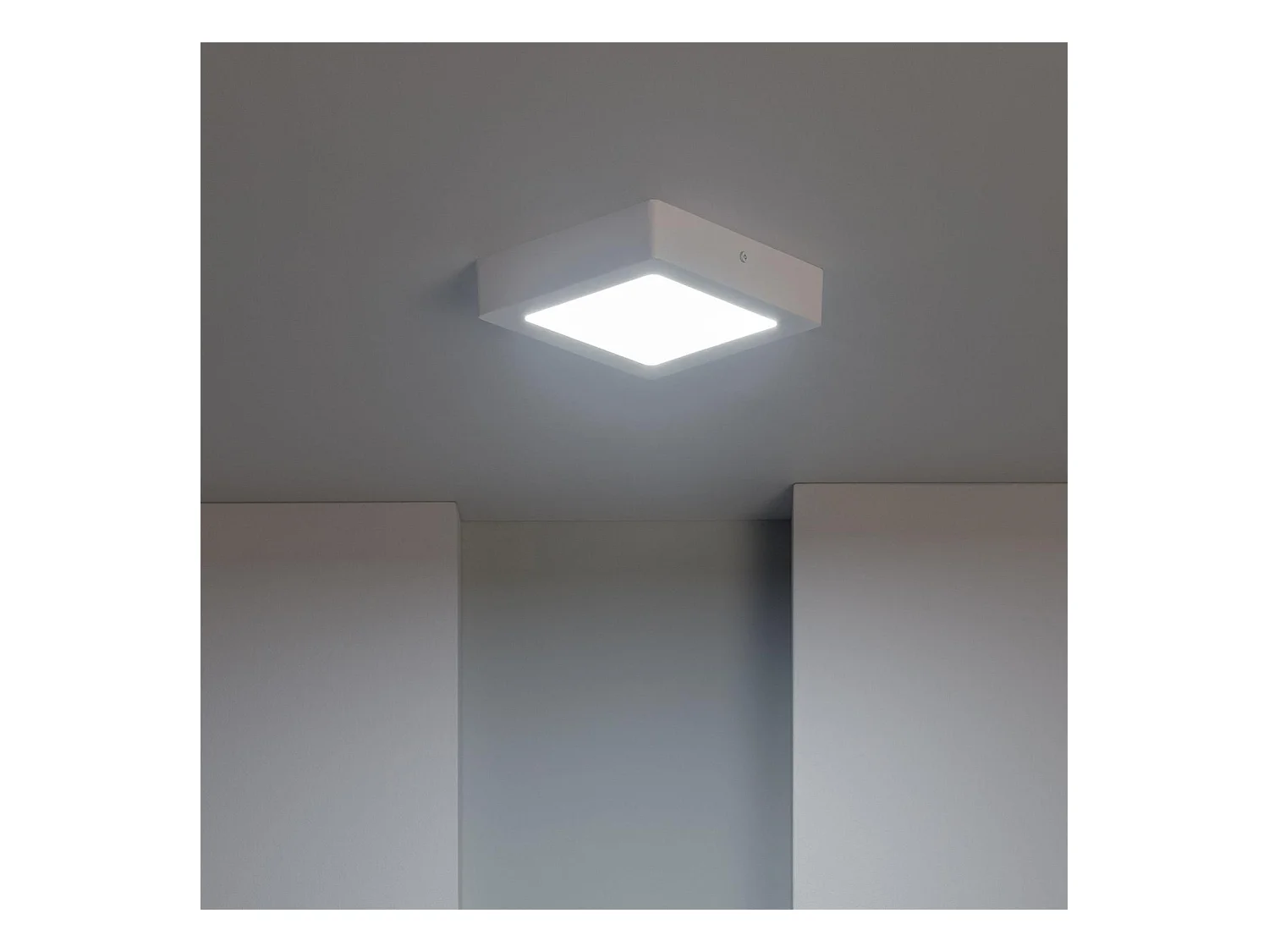 Plafoniera LED 12W Quadrato 170x170 mm LIFUD 4000K Bianco Naturale
