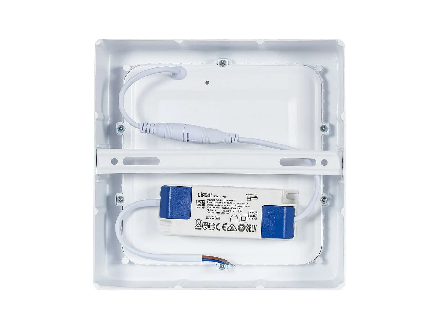 Plafoniera LED 12W Quadrato 170x170 mm LIFUD 4000K Bianco Naturale