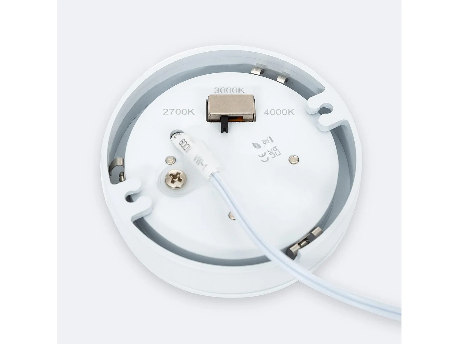 Downlight LED Sottopensile 3W 12V DC Circolare Ø70 mm Taglio Ø57 mm Selezionabile (Caldo-Naturale)