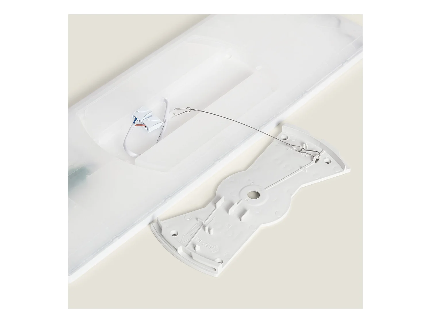 Plafoniera LED 24W Rettangolare Regolabile 580x200 mm Doppia Luce SwitchDimm 4000K Bianco Naturale