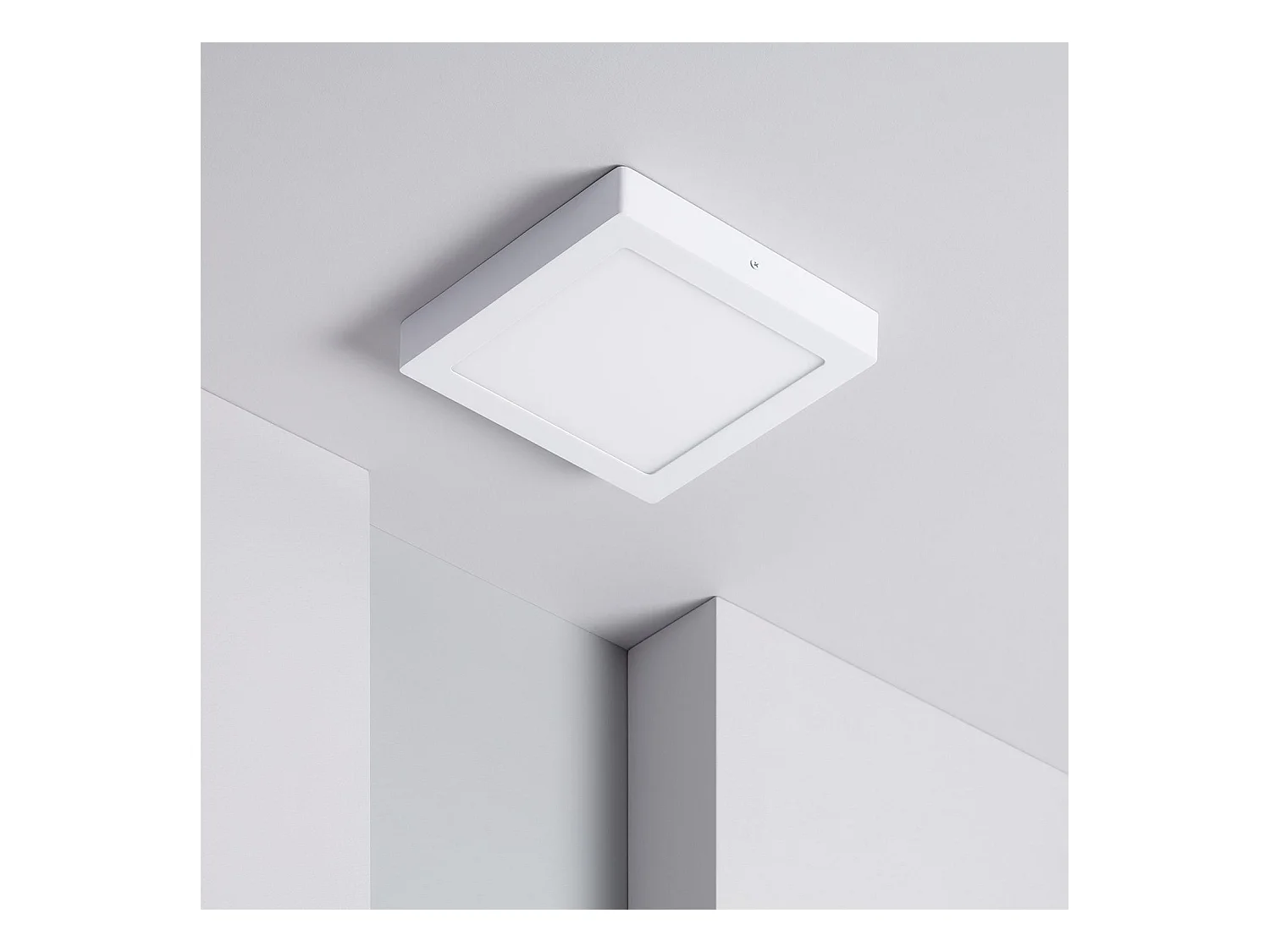 Plafón LED 18W Cuadrado 225x225 mm 6000K Blanco Frío