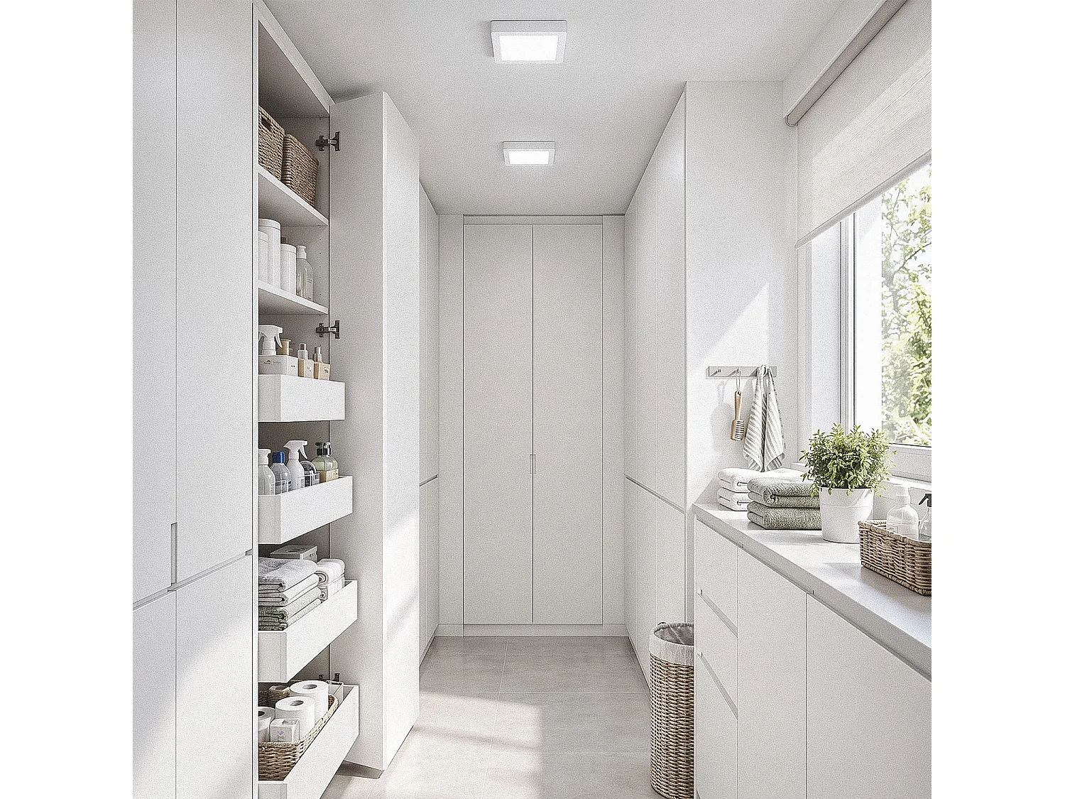 Plafoniera LED Quadrata 18W 225x225 mm 6000K Bianco Freddo