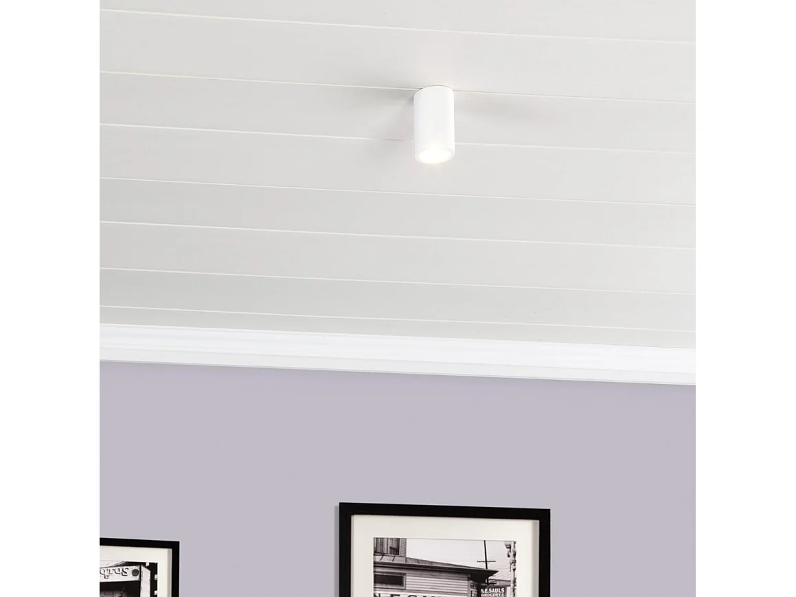 Plafonnier Plâtre Opalo Blanc