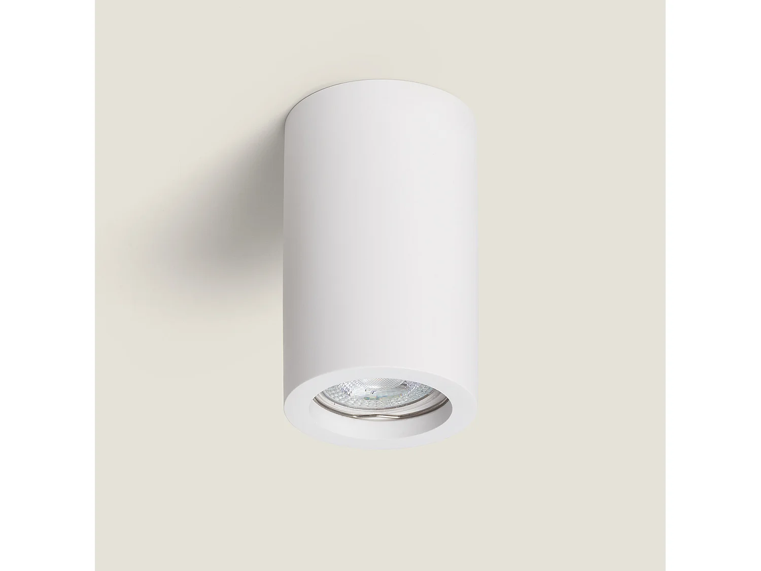 Plafonnier Plâtre Opalo Blanc