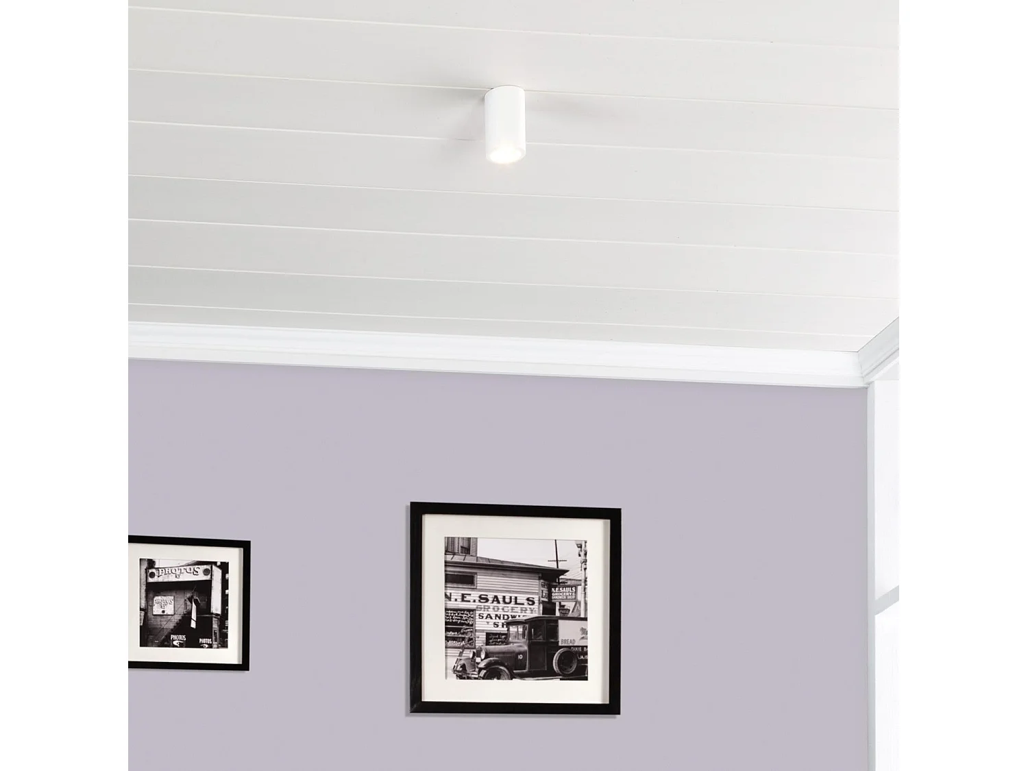 Plafonnier Plâtre Opalo Blanc