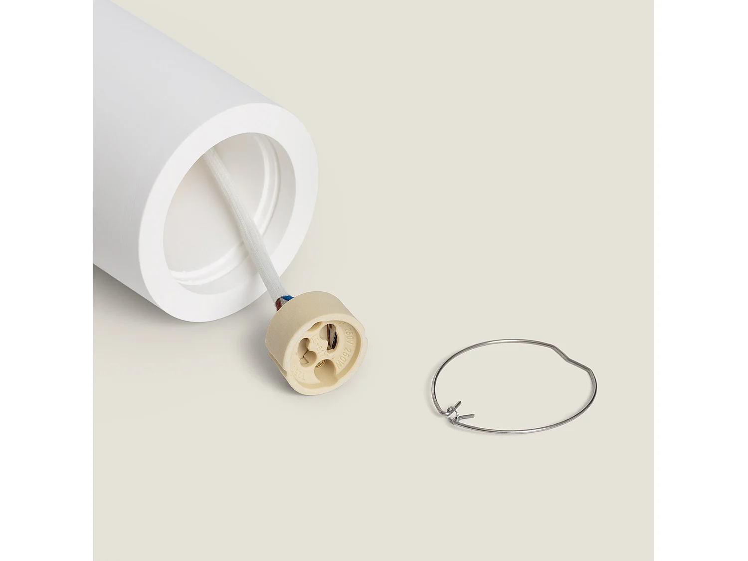 Plafonnier Plâtre Opalo Blanc