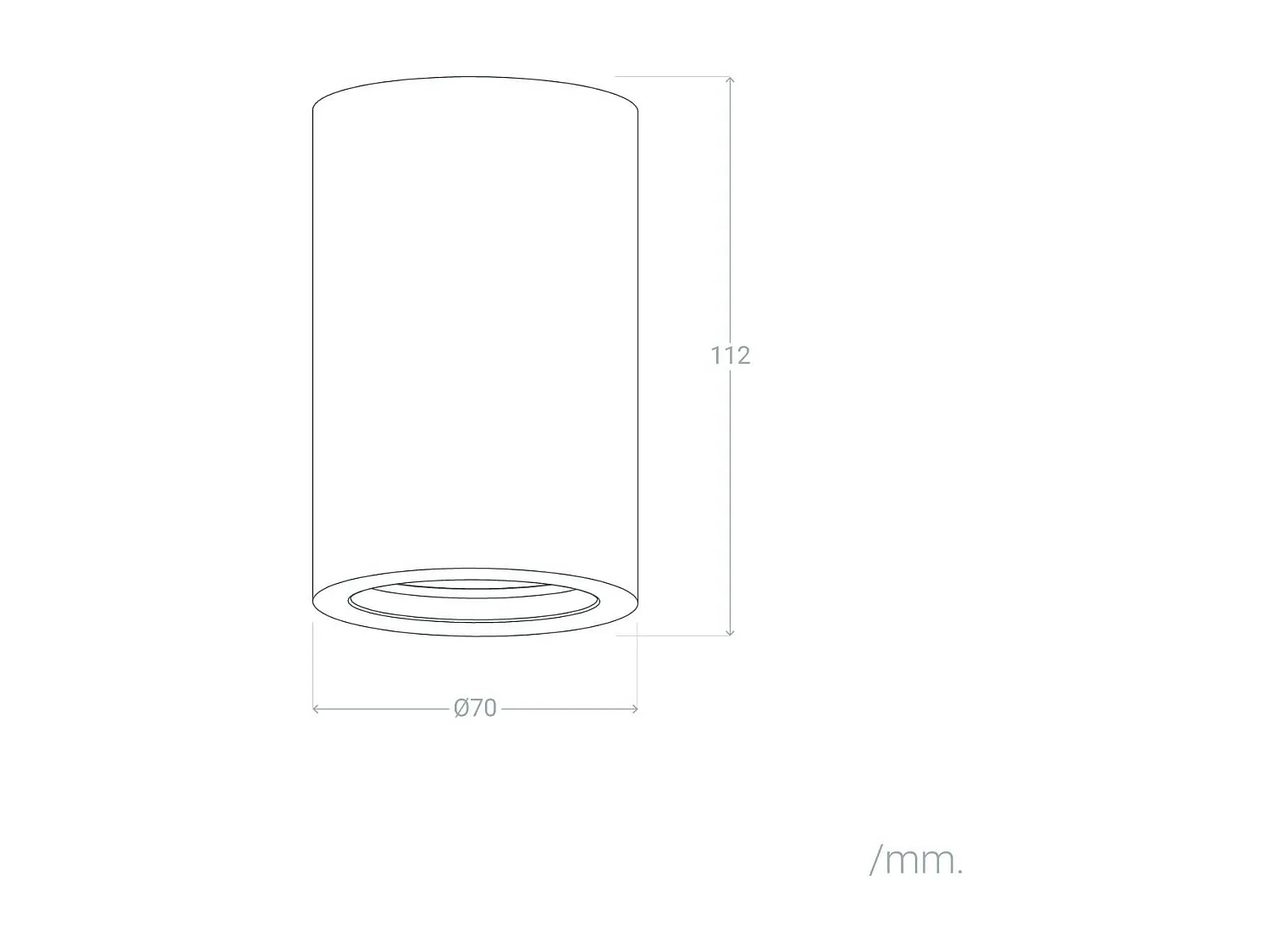 Plafonnier Plâtre Opalo Blanc