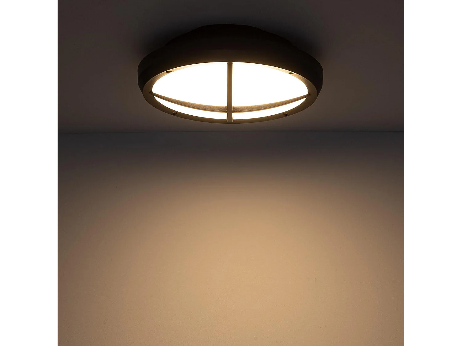 Plafonnier LED Extérieur Rond Linus IP65 13.5W Ø300 mm