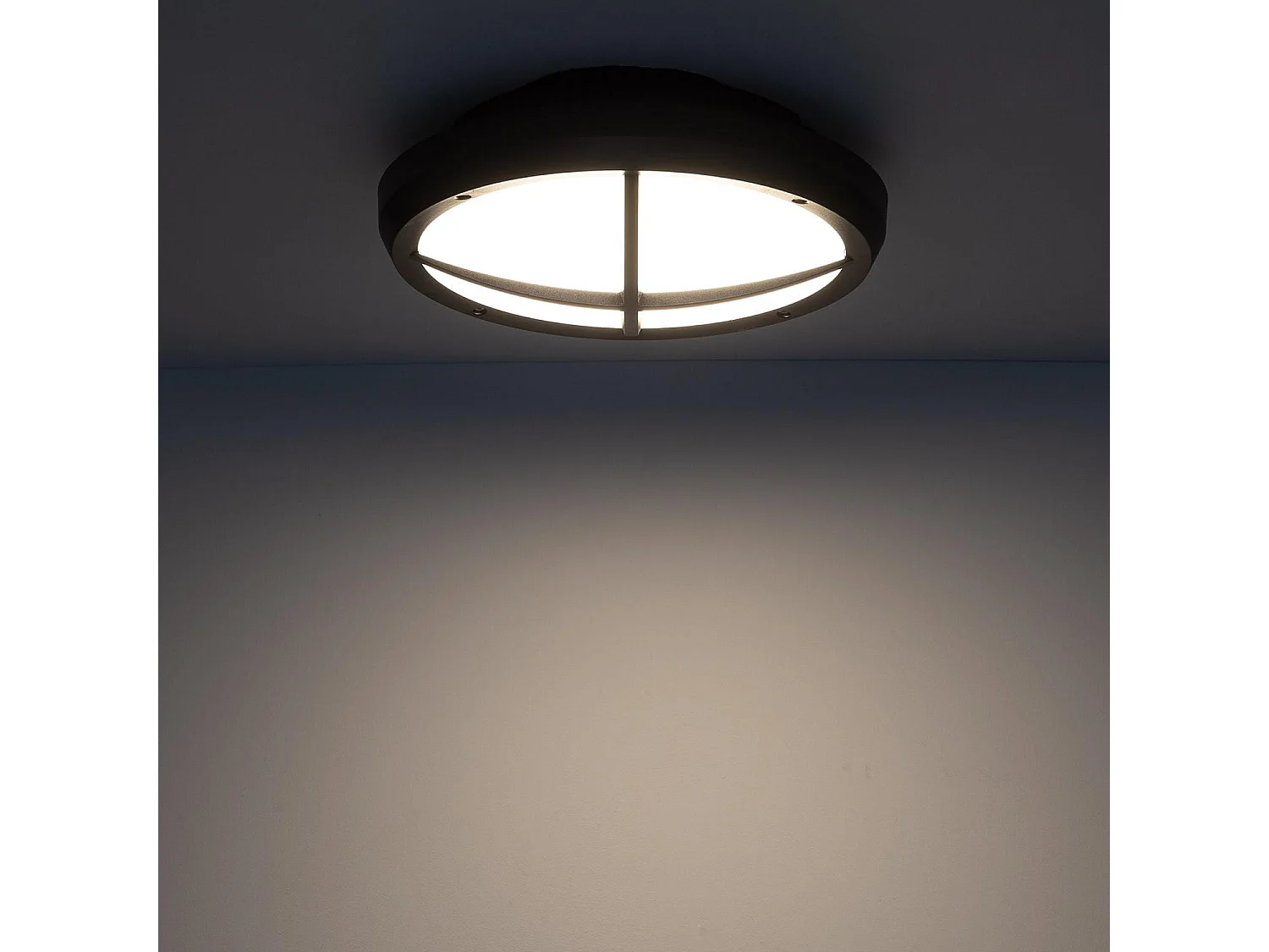 Plafonnier LED Extérieur Rond Linus IP65 13.5W Ø300 mm