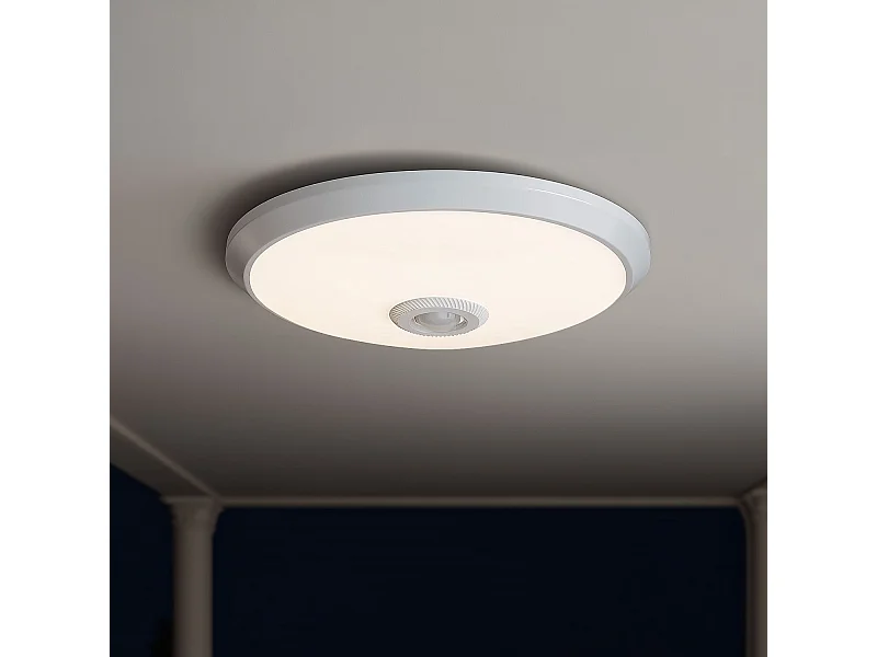 Plafón LED Techo 20W con Sensor de Movimiento PIR y Crepuscular Design Ø295 mm 3000K Blanco Cálido