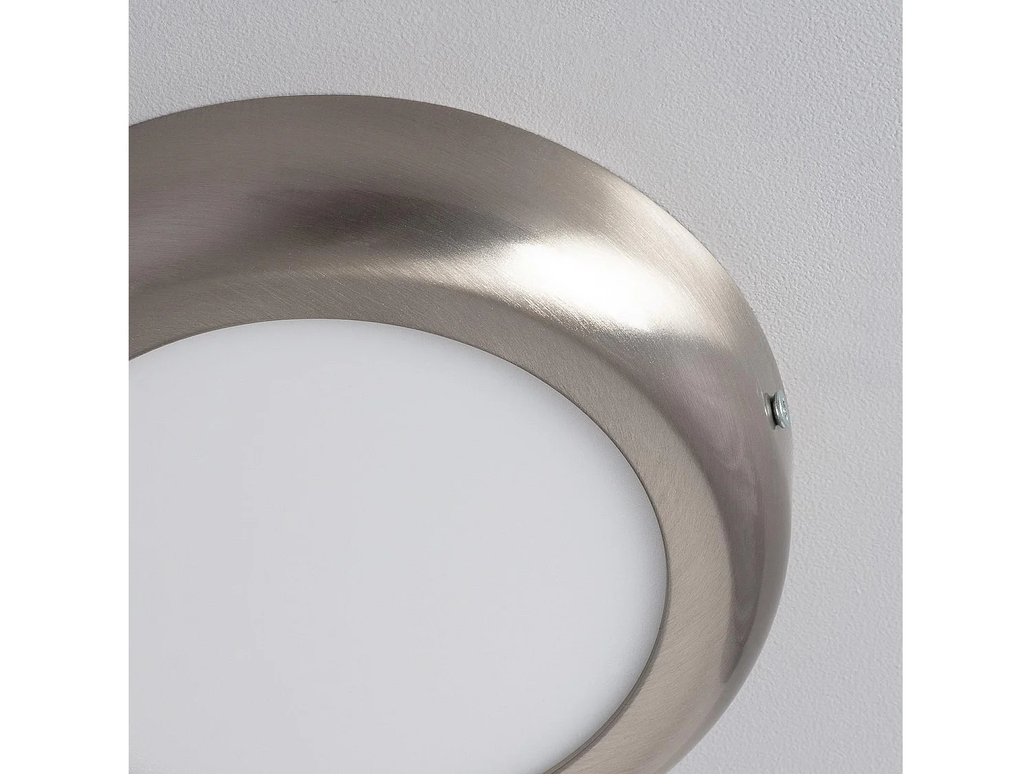 Plafonnier LED Rond 12W Métal Design Silver Ø175 mm  6000K Blanc froid