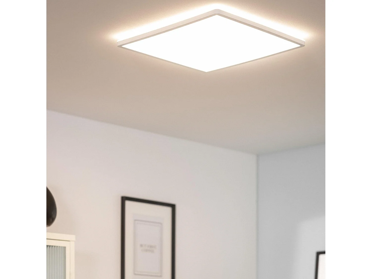 Plafoniera LED 24W Quadrata SwitchCCT Selezionabile 420x420 mm Doppia Luce Selezionabile (Caldo-Naturale-Freddo)