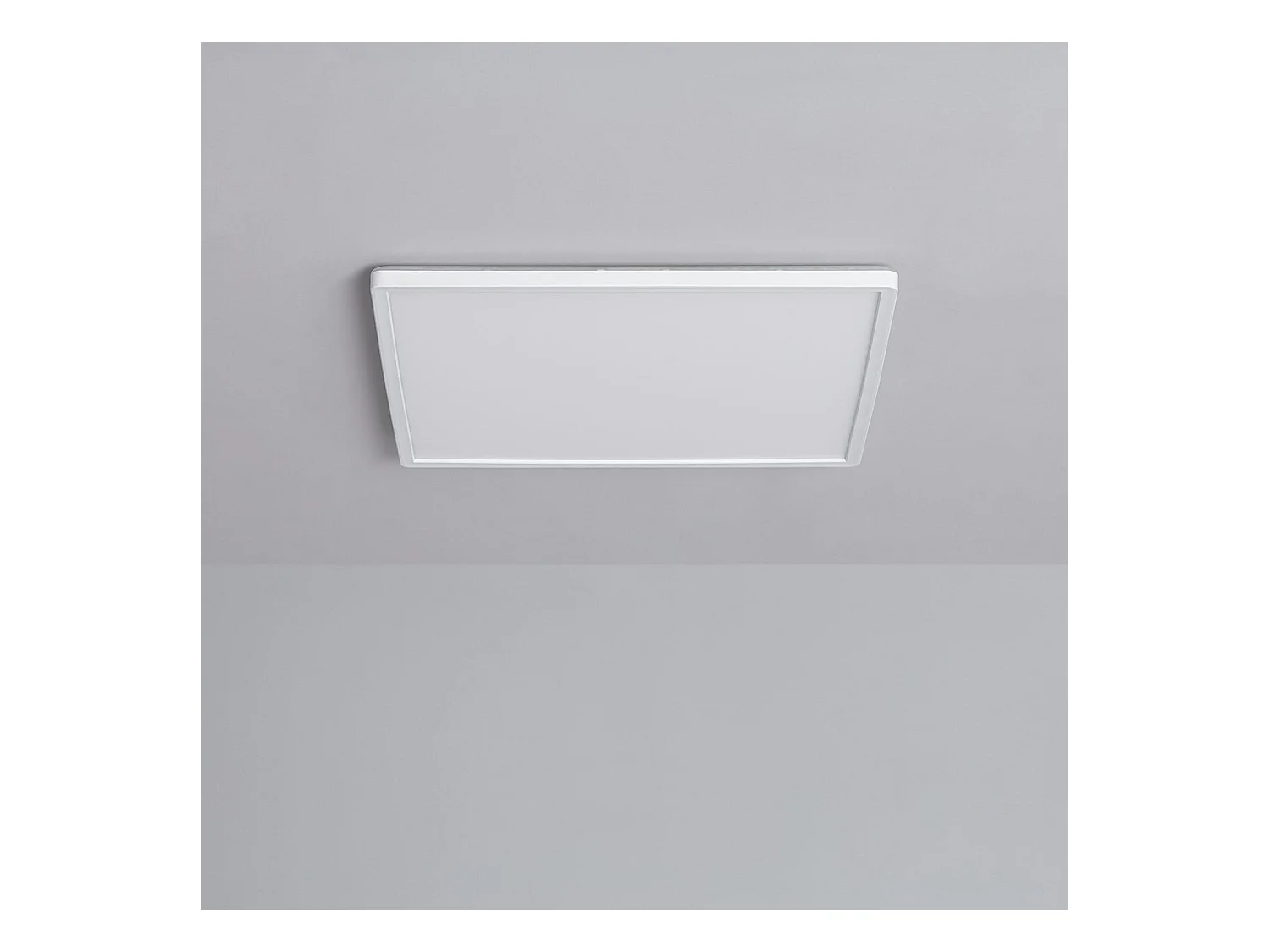 Plafonnier LED Carré SwitchCCT Sélectionnable 24W Double Face 420x420mm Sélectionnable (chaud-neutre-froid)