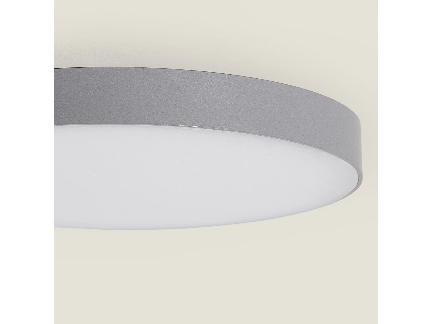 Plafón LED 18W Circular Ø180 mm Regulable Gris