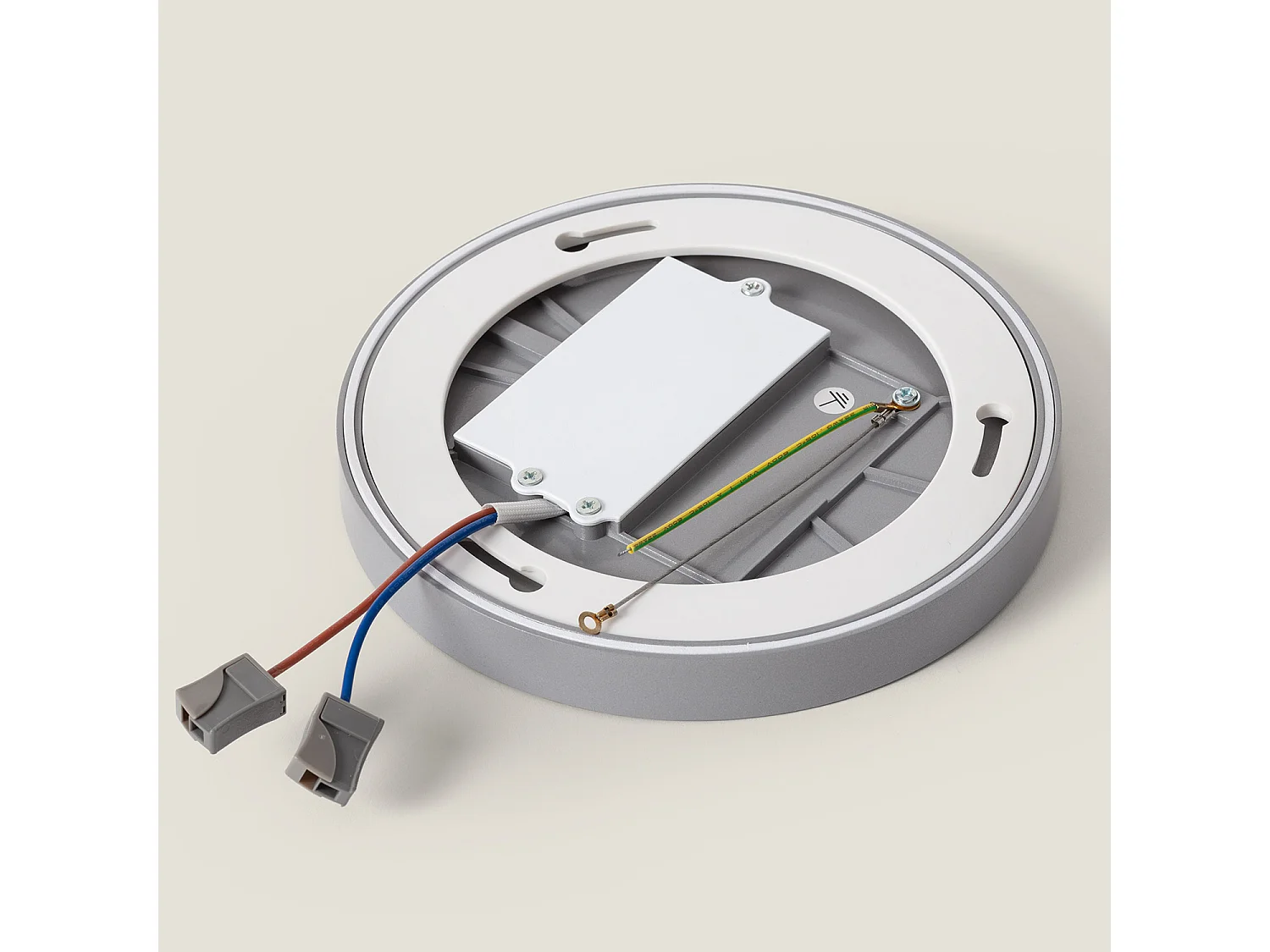 Plafón LED 18W Circular Ø180 mm Regulable Gris